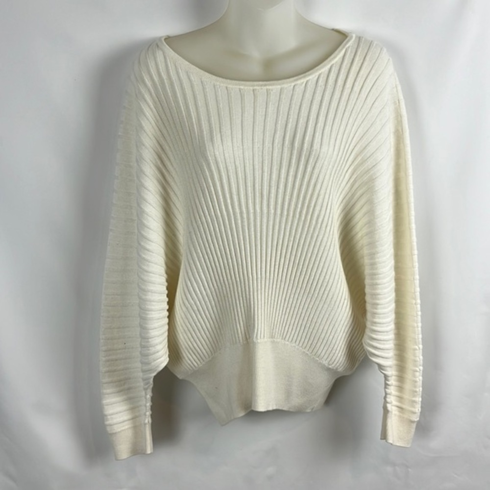 Anthropologie Ivory Karla Boat Neck Alpaca Blend Pullover Sweater Size XS - Picture 4 of 10